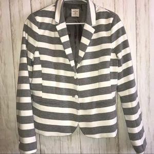 Gap grey and white stripped Academy Blazer